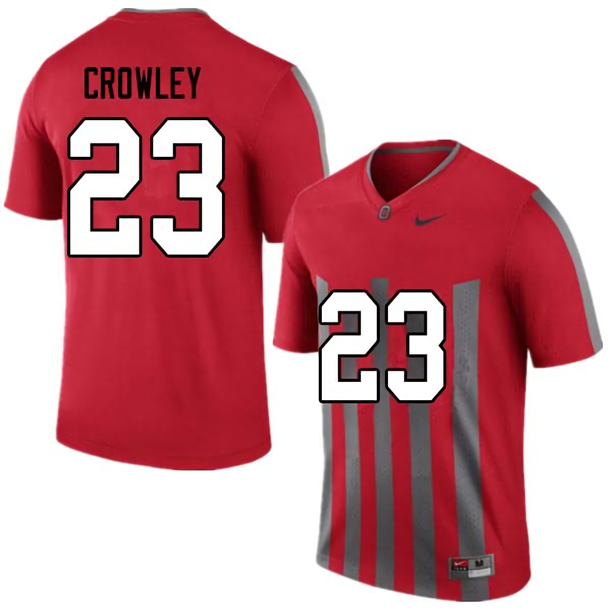 Marcus Crowley Ohio State Buckeyes Men's NCAA #23 Nike Throwback Red College Stitched Football Jersey FEJ5656VY
